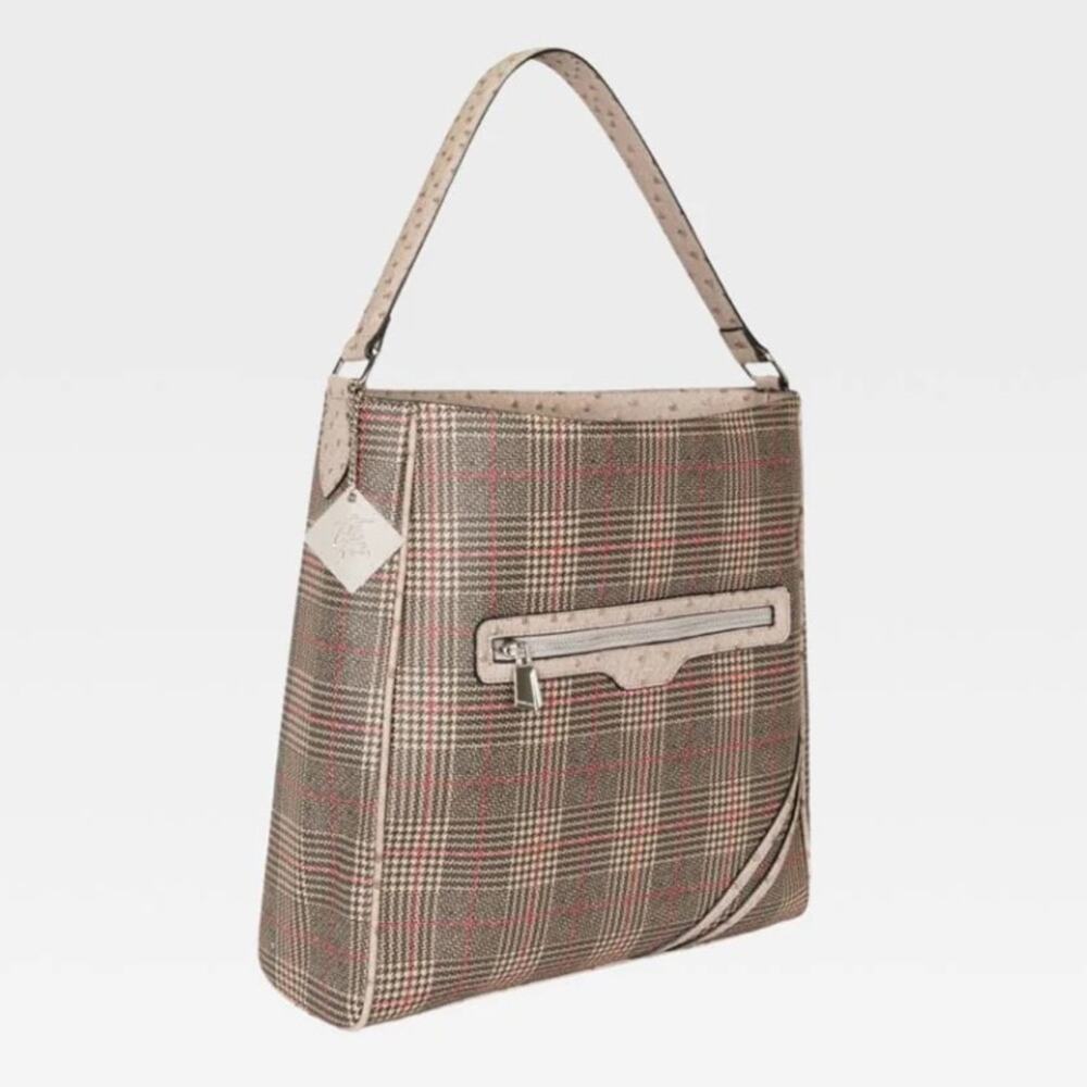 Elegant Checkered Tote Bag
